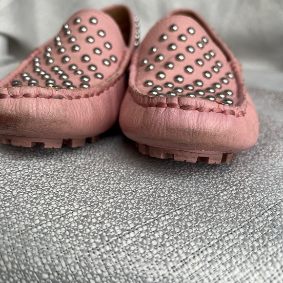 Coach Pink Moccasins with Silver Studs - Picture 8 of 16